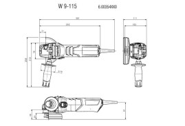 Угловая шлифовальная машина Metabo W 9-115 600354000