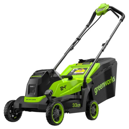Газонокосилка аккумуляторная Greenworks GD24LM331,  24V, 33 см, бесщеточная, без АКБ и ЗУ в Санкт-Петербурге