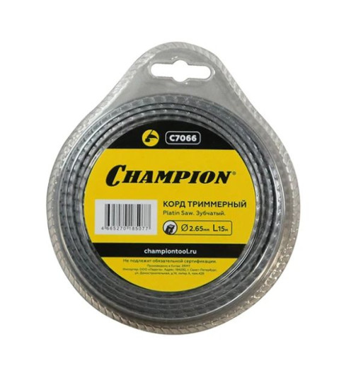 Корд трим.CHAMPION Platin Saw 2.65мм*15м (зубчатый) в Санкт-Петербурге