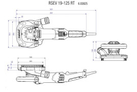 Шлифовальная машина по бетону Metabo RSEV 19-125 RT 603825720