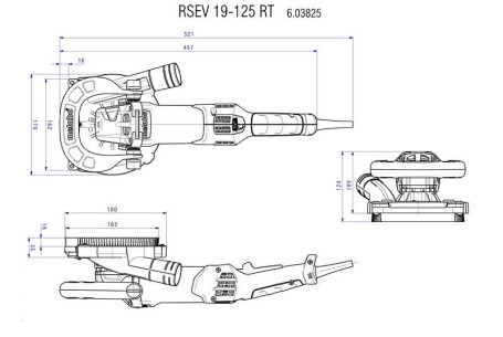Шлифовальная машина по бетону Metabo RSEV 19-125 RT 603825720 в Санкт-Петербурге