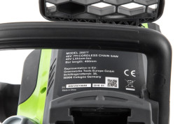 Аккумуляторная Бесщёточная Цепная пила Greenworks G-MAX 40V (40 см) GD40CS40