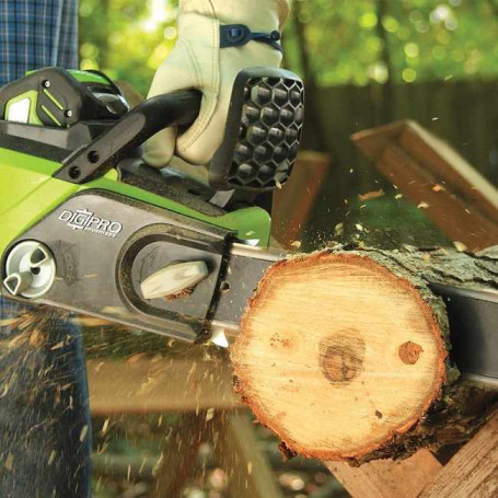 Аккумуляторная Бесщёточная Цепная пила Greenworks G-MAX 40V (40 см) GD40CS40 в Санкт-Петербурге