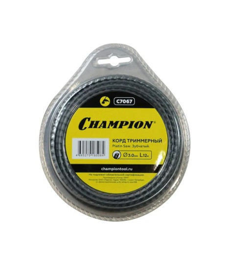 Корд трим.CHAMPION Platin Saw 3.0мм*12м (зубчатый) в Санкт-Петербурге