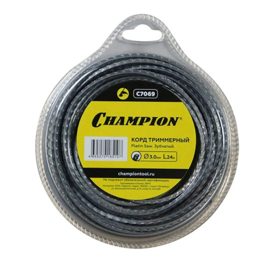 Корд трим.CHAMPION Platin Saw 3.0мм*24м (зубчатый) в Санкт-Петербурге