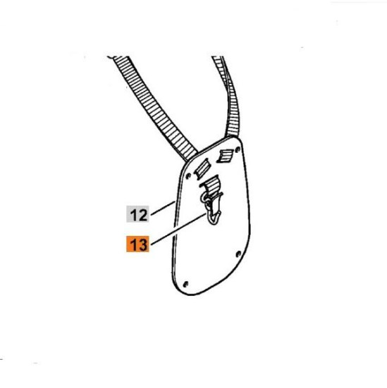 Карабинный крючок FS 100/FS 120/FS 200/FS 250 Stihl 41477106900 в Санкт-Петербурге