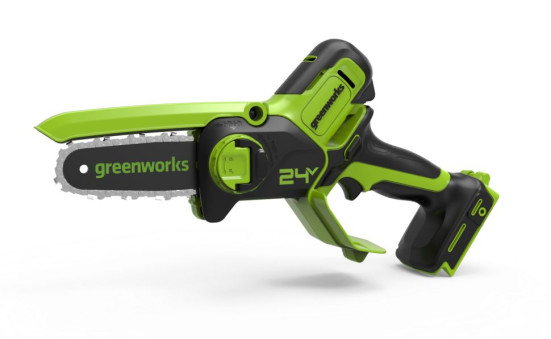 Цепная мини пила аккумуляторная Greenworks Арт. 2008207, 24V, 10см, без АКБ и ЗУ в Санкт-Петербурге